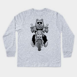 carefree bear Kids Long Sleeve T-Shirt